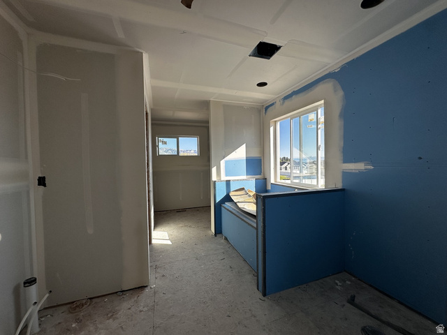 513 East Upper Cyn Road Smithfield, UT 84335 - Photo 12 of 25 Interior space under construction featuring drywall installation, blue board, and framed windows