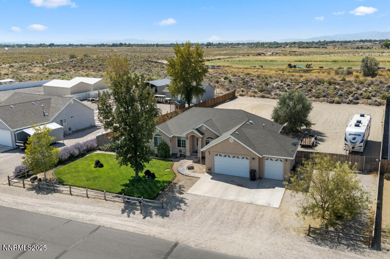 4609 Rancheria Road Fallon, NV 89406 - Photo 3 of 25 an aerial view of a house with a garden
