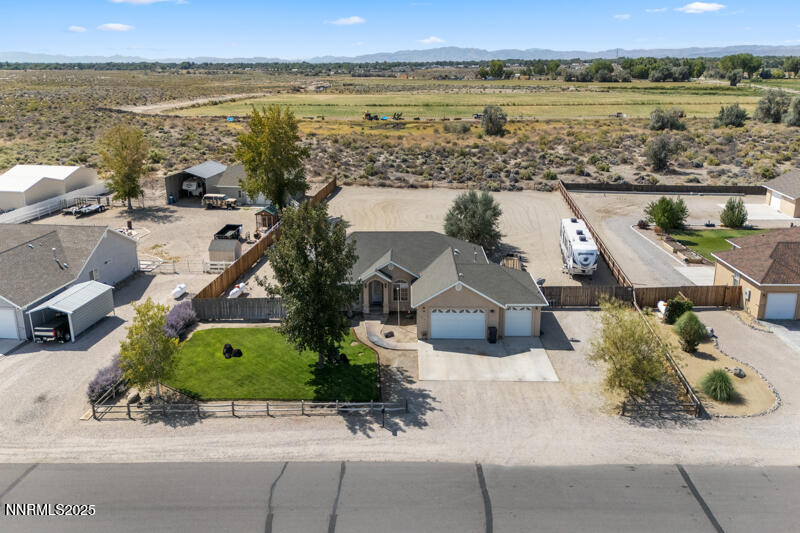 4609 Rancheria Road Fallon, NV 89406 - Photo 4 of 25 an aerial view of a house with a ocean view