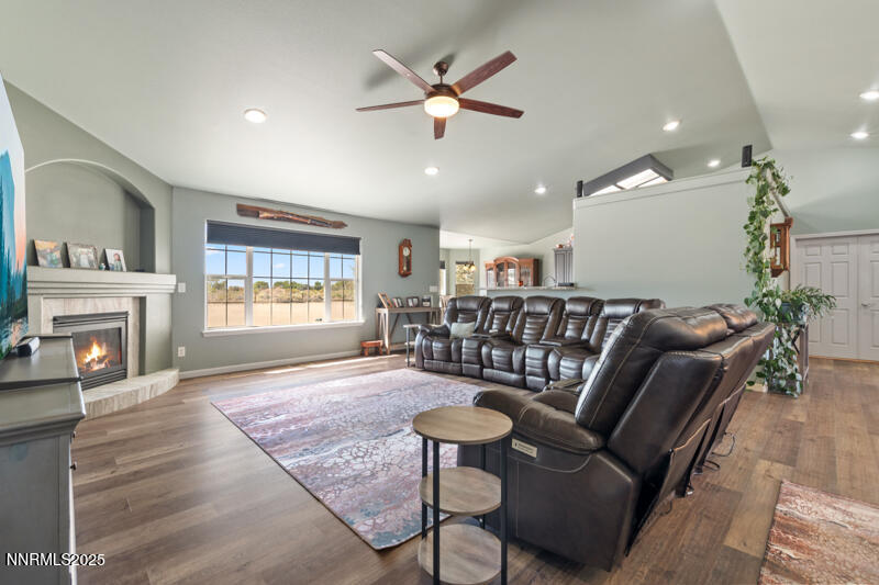 4609 Rancheria Road Fallon, NV 89406 - Photo 9 of 25 a living room with furniture and a fireplace