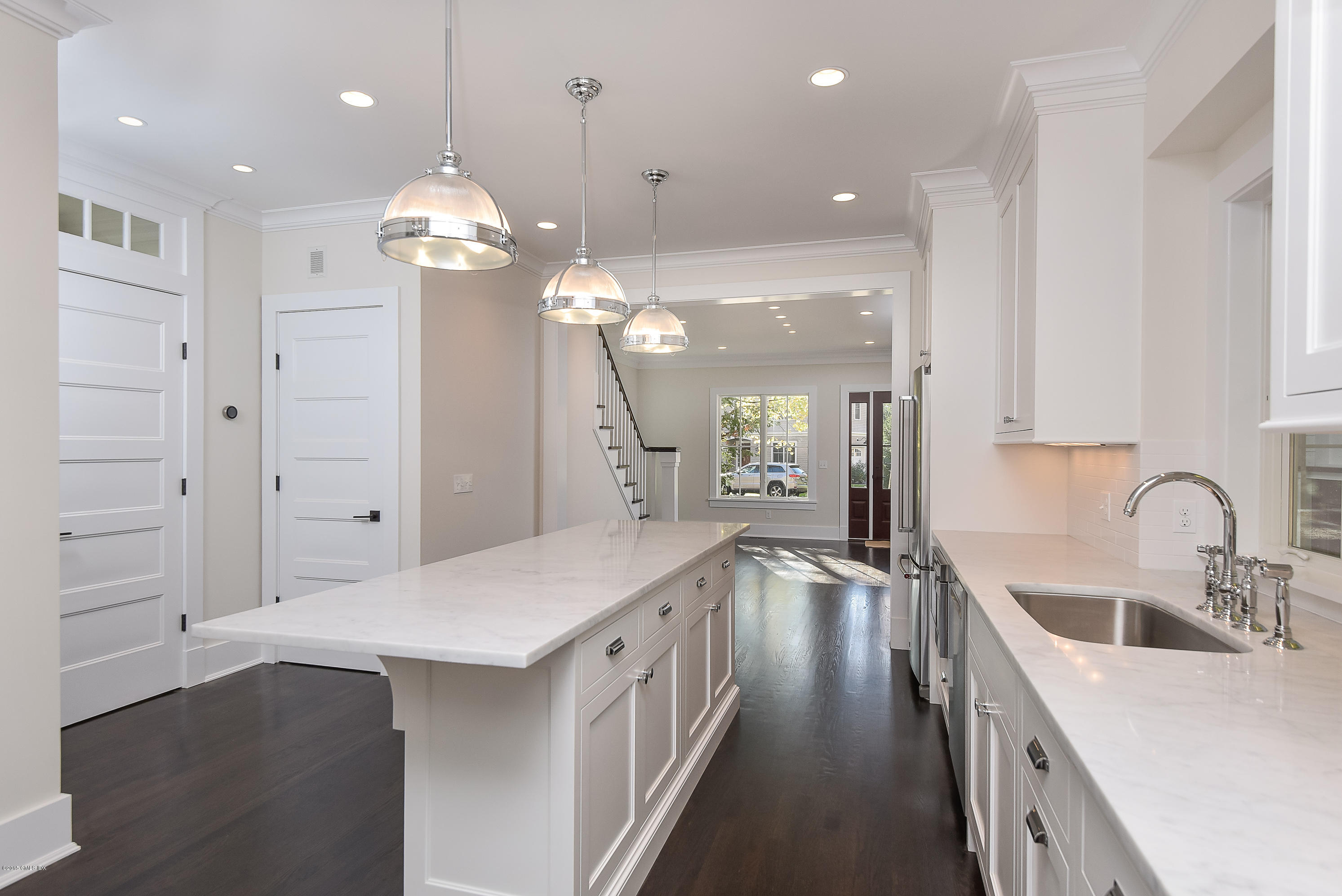 30 Edgewood Road Darien, CT 06820 - Photo 13 of 28 a kitchen with a sink a counter space and wooden floor