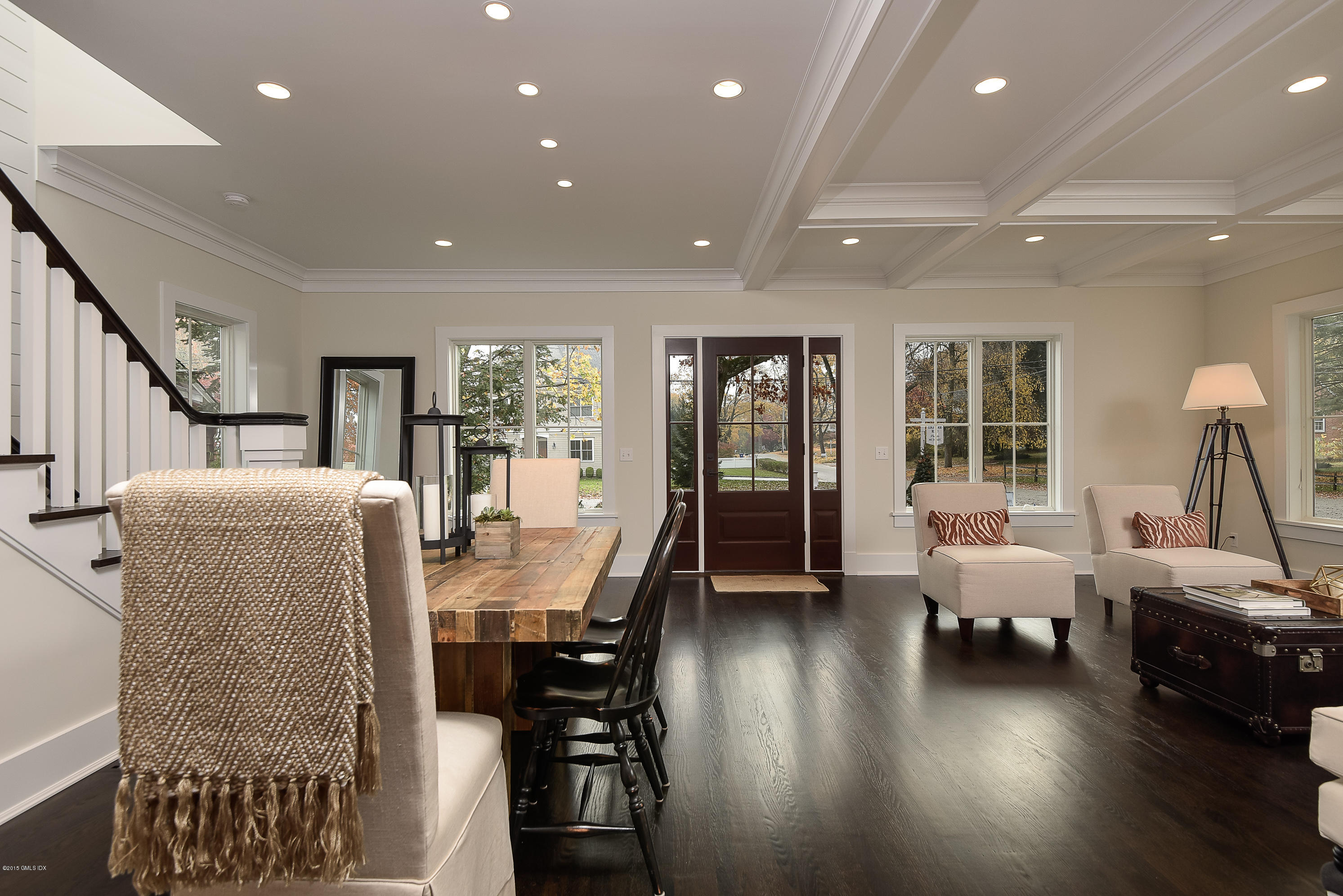 30 Edgewood Road Darien, CT 06820 - Photo 8 of 28 a dining room with furniture and wooden floor