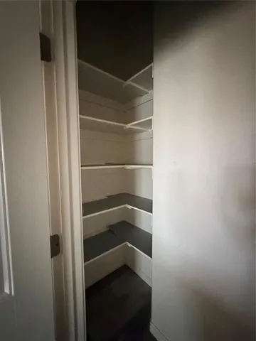 a small space with a closet