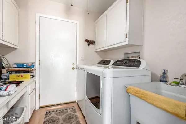 a room with storage and utility