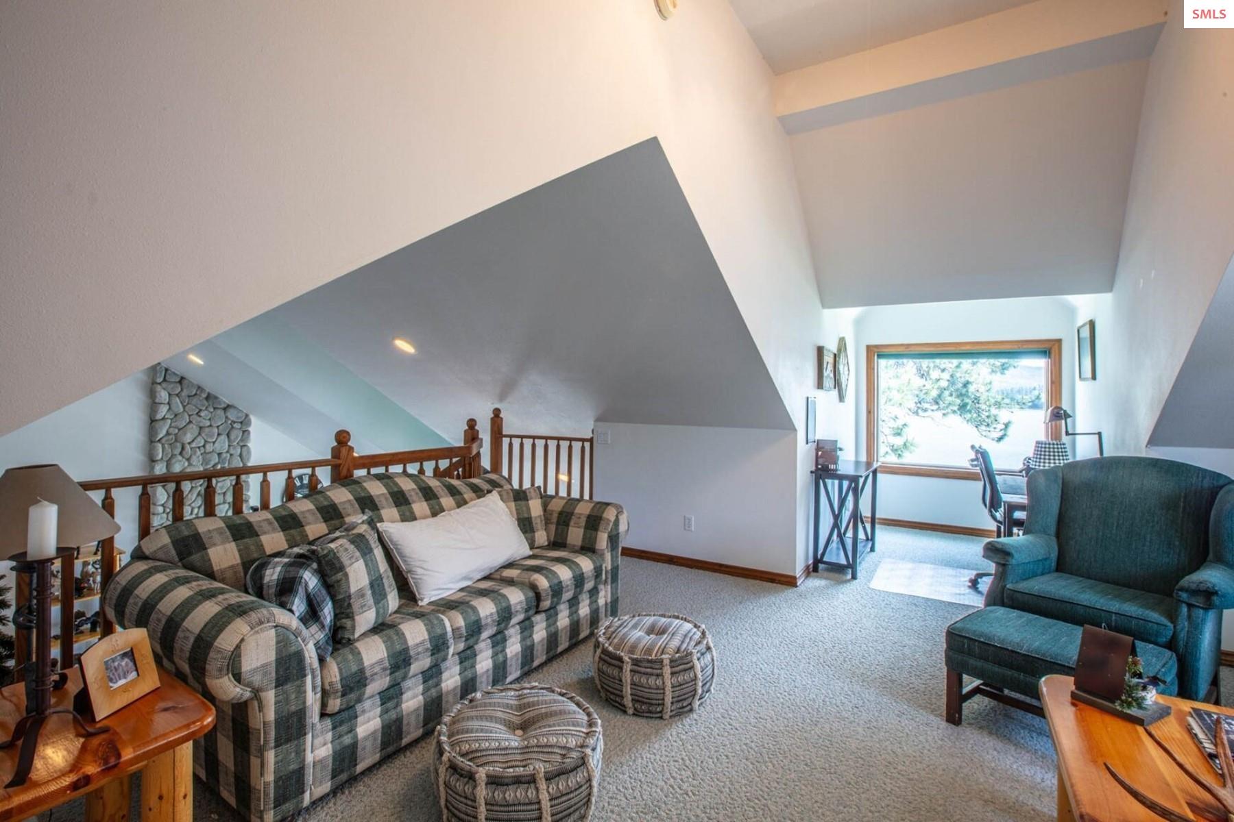 433 Campbell Point Road Laclede, ID 83841 - Photo 36 of 70 Cozy Reading Nook in Loft Area