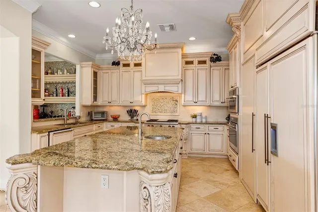 a view of a dining room with furniture and window