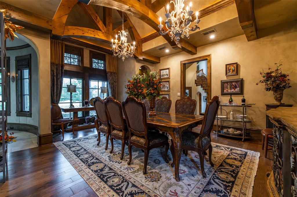 325 Young Road Hallsville, TX 75650 - Photo 11 of 39 a view of a dining room with furniture window and wooden floor