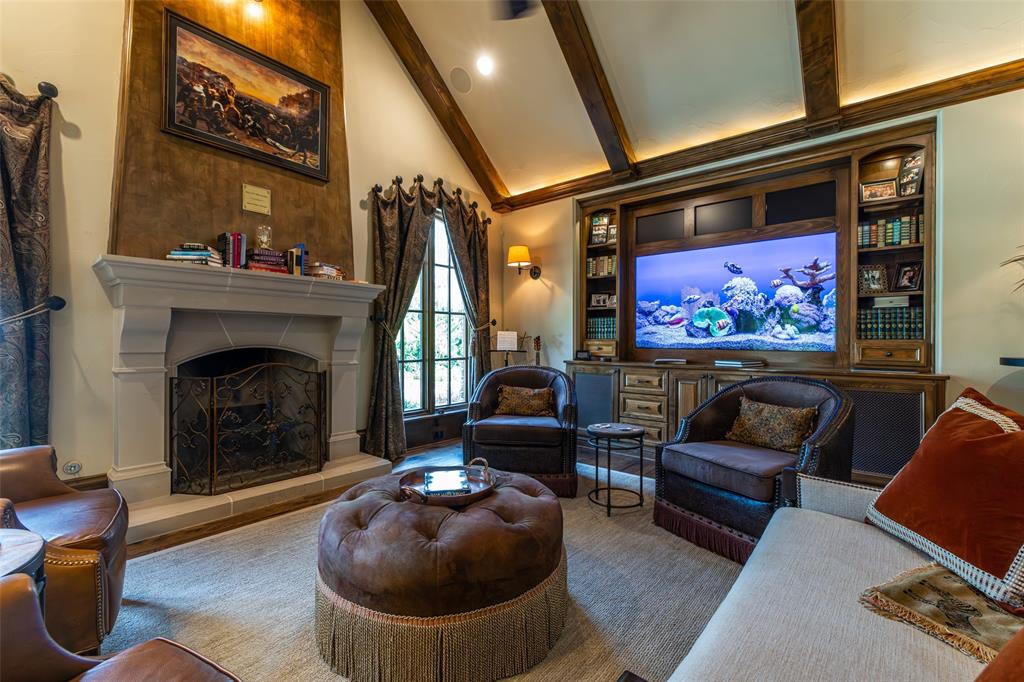 325 Young Road Hallsville, TX 75650 - Photo 26 of 39 a living room with furniture and a fireplace