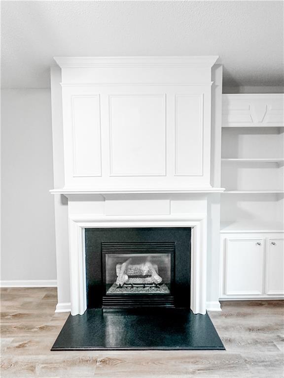139 Riverstone Commons Circle Canton, GA 30114 - Photo 5 of 28 a living room with a fireplace and a fireplace