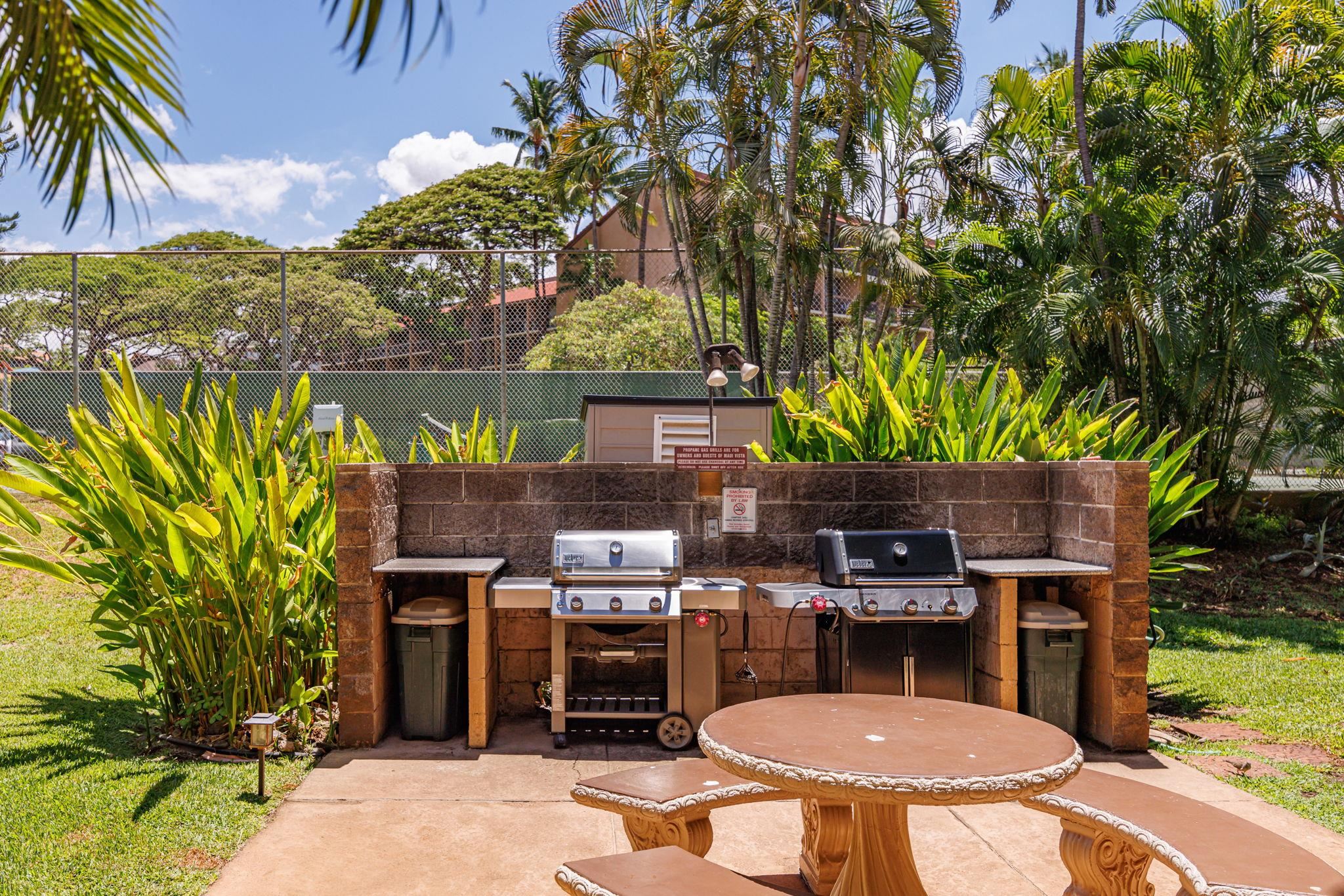 2191 South Kihei Road, Unit 1118 Kihei, HI 96753 - Photo 30 of 40 a view of a chairs and table in backyard