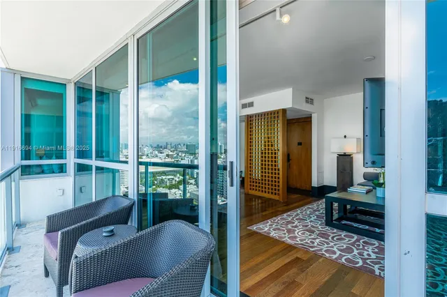 a view of a city with an ocean