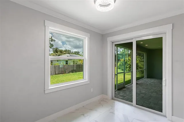 a view of an empty room