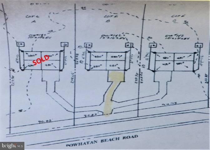 636 Powhatan Beach Road Pasadena, MD 21122 - Photo 31 of 31 DRIVEWAY CONFIGURATION LOT 6 B is 636 POWHATAN ...