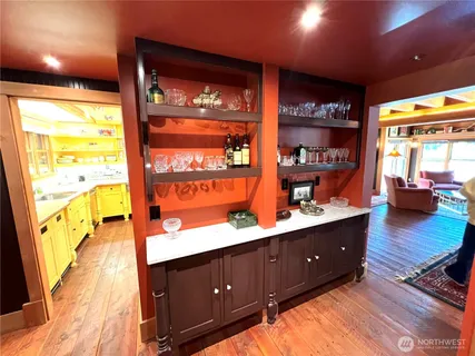 a room with wooden floors