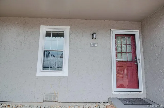 a view of an front door