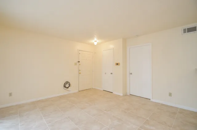 a view of an empty room