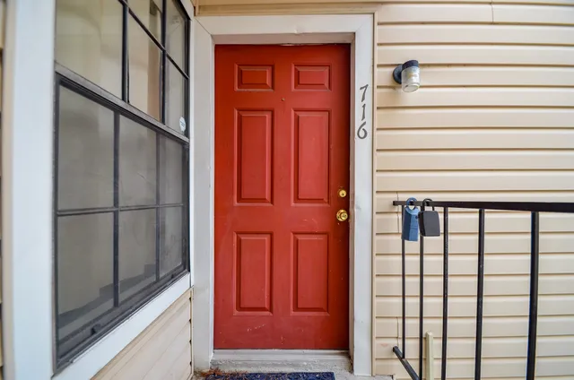 a view of front door