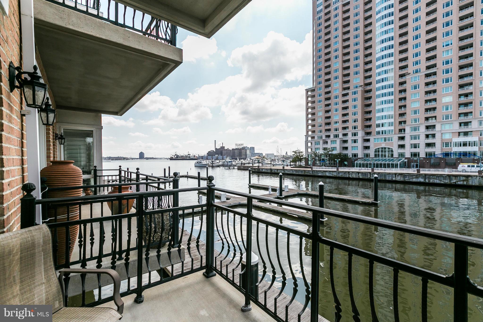 639 Ponte Villas South, Unit 128 Baltimore, MD 21230 - Photo 9 of 46 a view of a balcony with city view