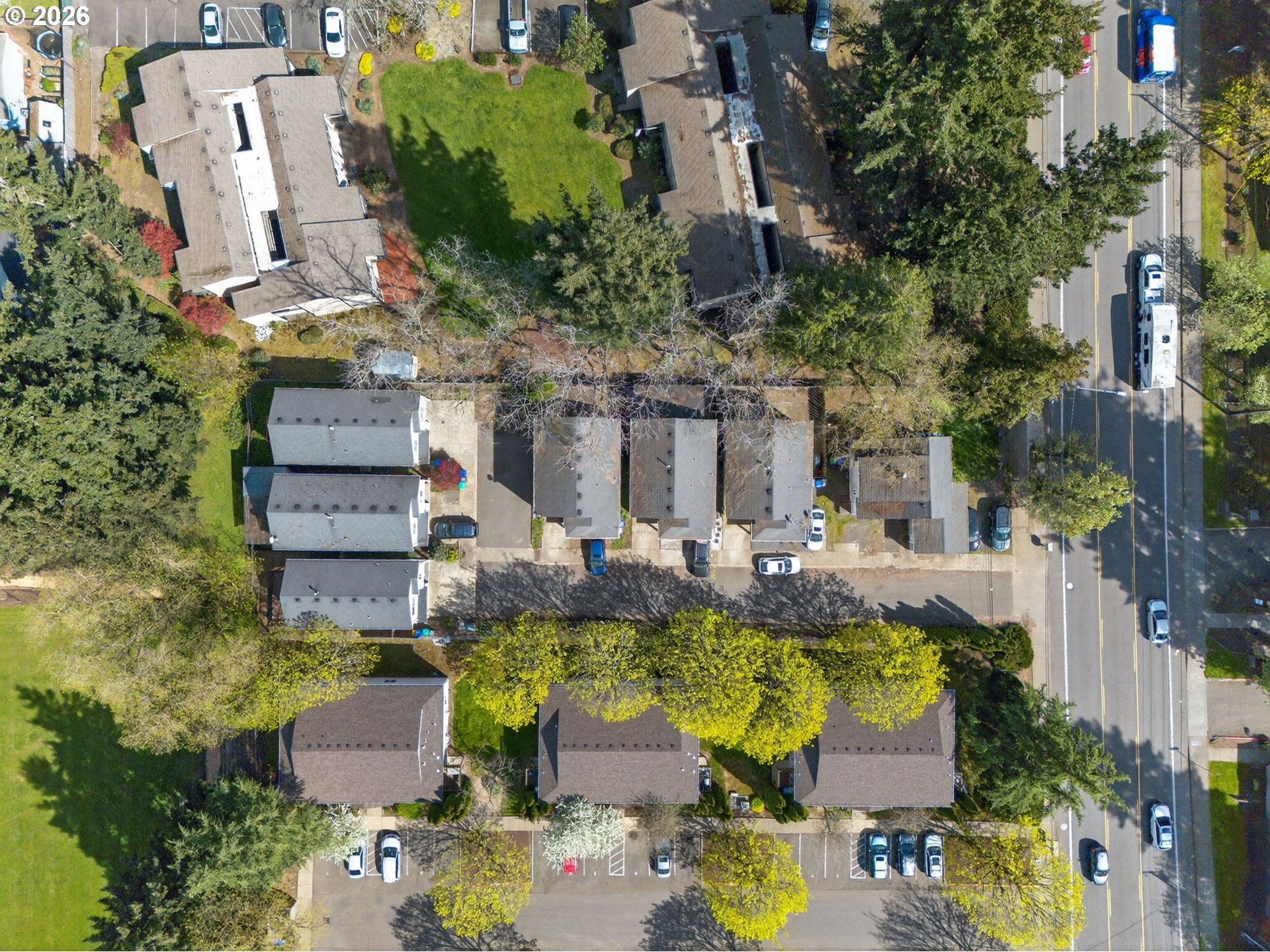 12619 Southeast Foster Road Portland, OR 97236 - Photo 42 of 48 an aerial view of a house with swimming pool and outdoor seating