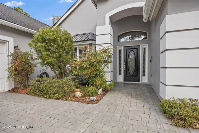 a view of a door of the house