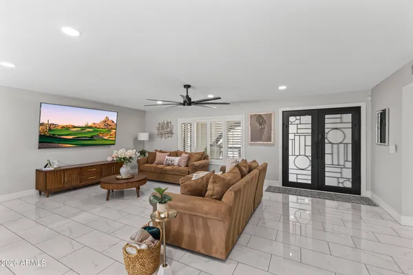 a view of front door