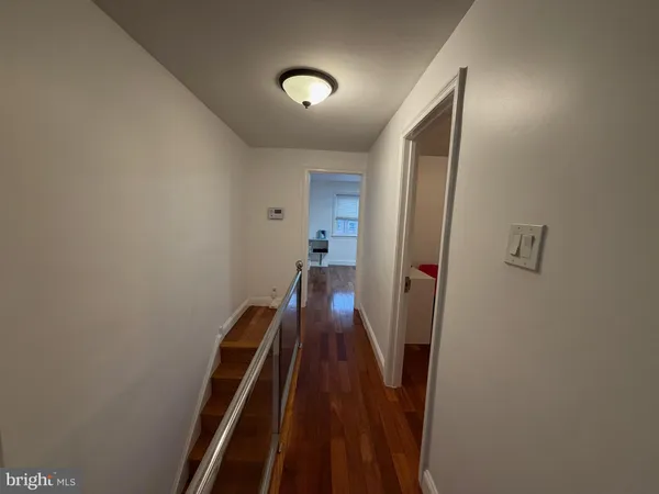 a view of a hallway with a elevator