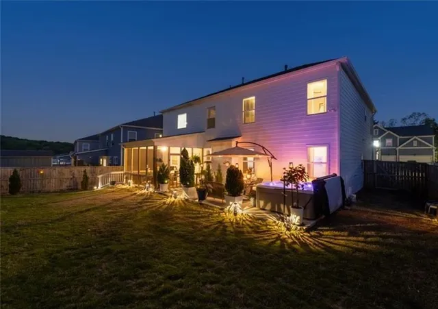 a view of a house with sitting area and sitting area