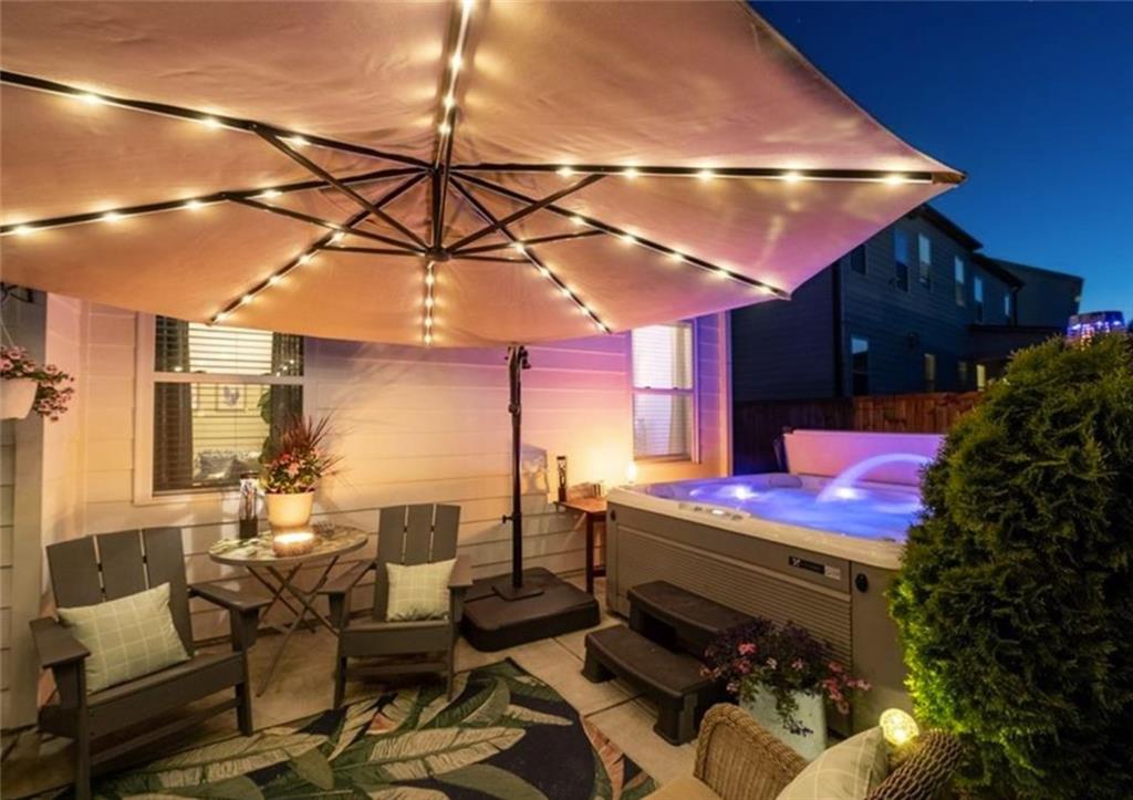 146 Citrine Way Acworth, GA 30101 - Photo 44 of 48 a outdoor space with lots of tables and chairs