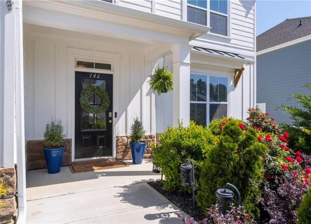 146 Citrine Way Acworth, GA 30101 - Photo 6 of 48 a view of a garden with pathway