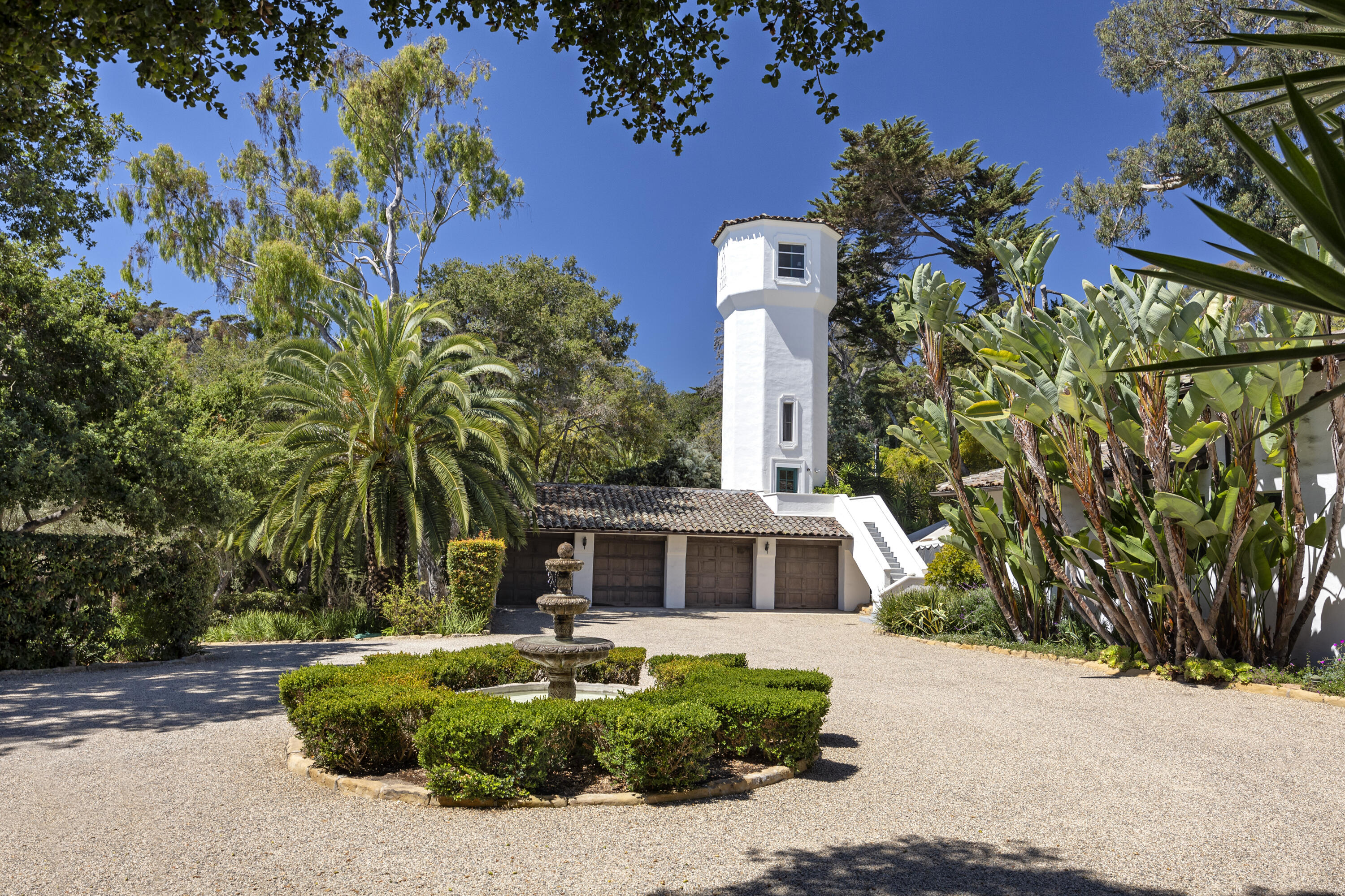 2925 Sycamore Canyon Road Montecito, CA 93108 - Photo 17 of 19 a front view of a house with a garden