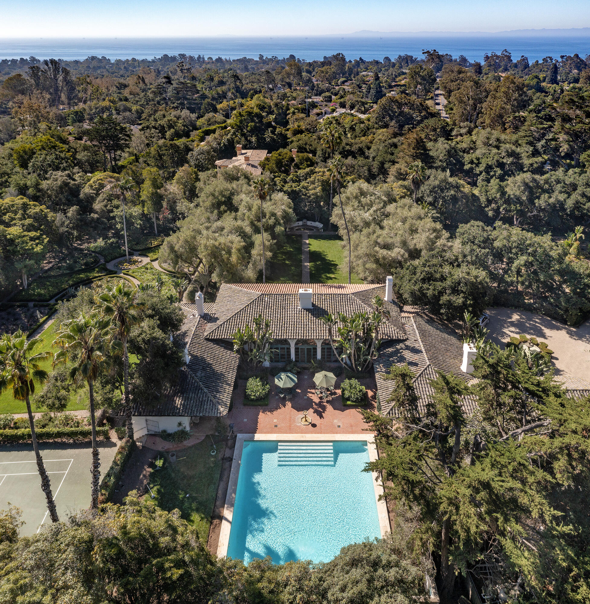 2925 Sycamore Canyon Road Montecito, CA 93108 - Photo 19 of 19 an aerial view of multiple house