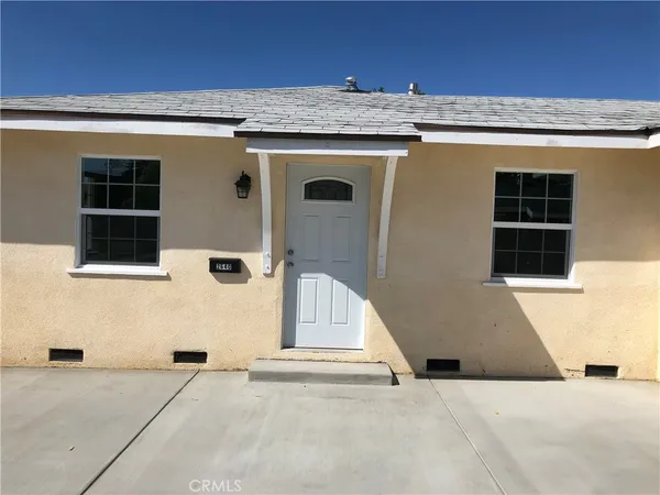 a view of a house with a door