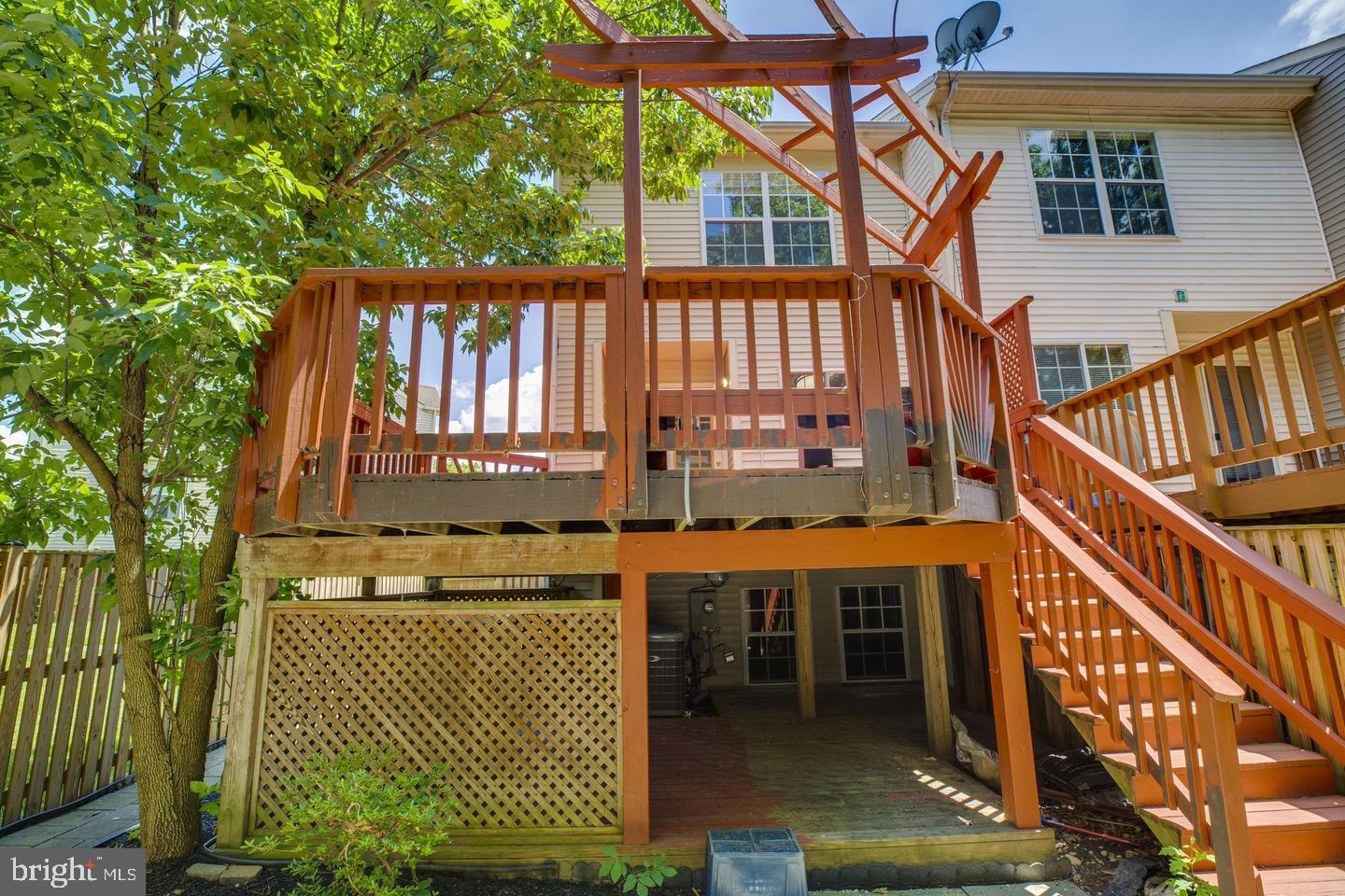 14232 Autumn Circle Centreville, VA 20121 - Photo 26 of 30 DECK VIEW FROM BACKYARD: PIC 1