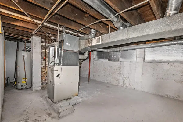 a view of a storage room