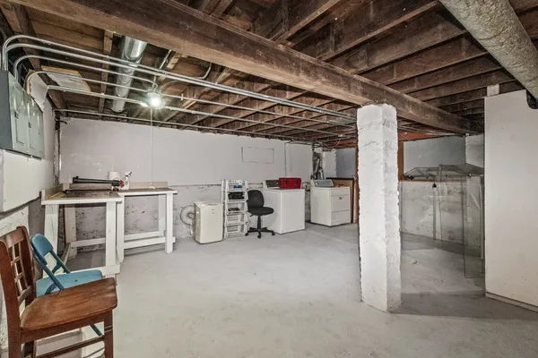 a view of storage and utility room
