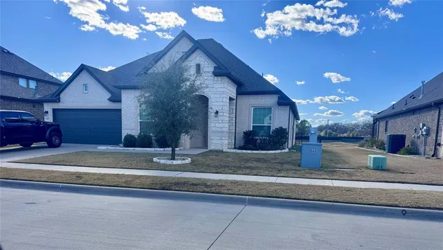 a view of a lobby with a chandelier