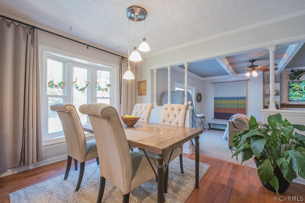 1532 Austin Road Chester, VA 23836 - Photo 18 of 50 a view of a dining room with furniture window and wooden floor
