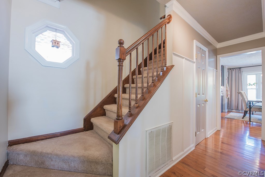 1532 Austin Road Chester, VA 23836 - Photo 29 of 50 a view of entryway and hall with wooden floor