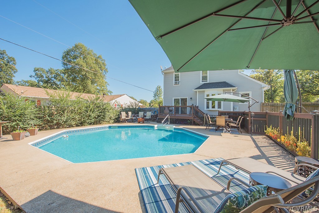 1532 Austin Road Chester, VA 23836 - Photo 43 of 50 a view of outdoor space yard swimming pool and patio
