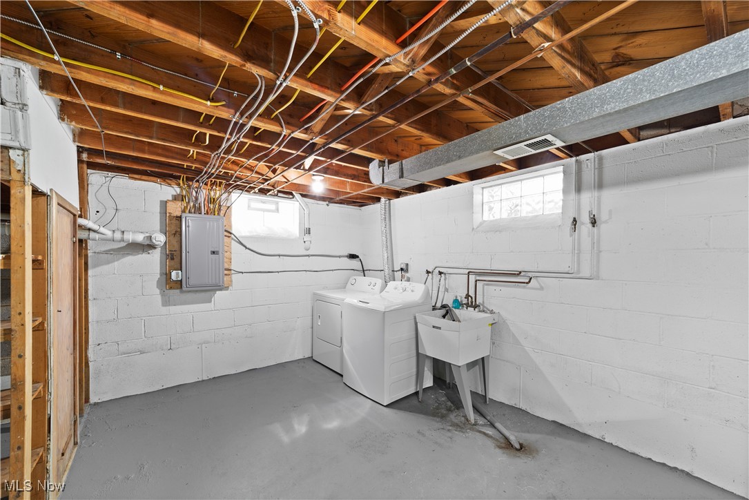 792 Miner Road Cleveland, OH 44143 - Photo 22 of 35 Large Basement with Laundry and updated electrical