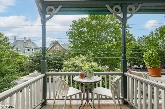 a view of a two chair in the balcony