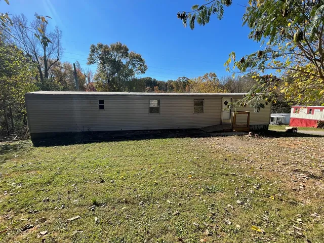 a backyard of a house