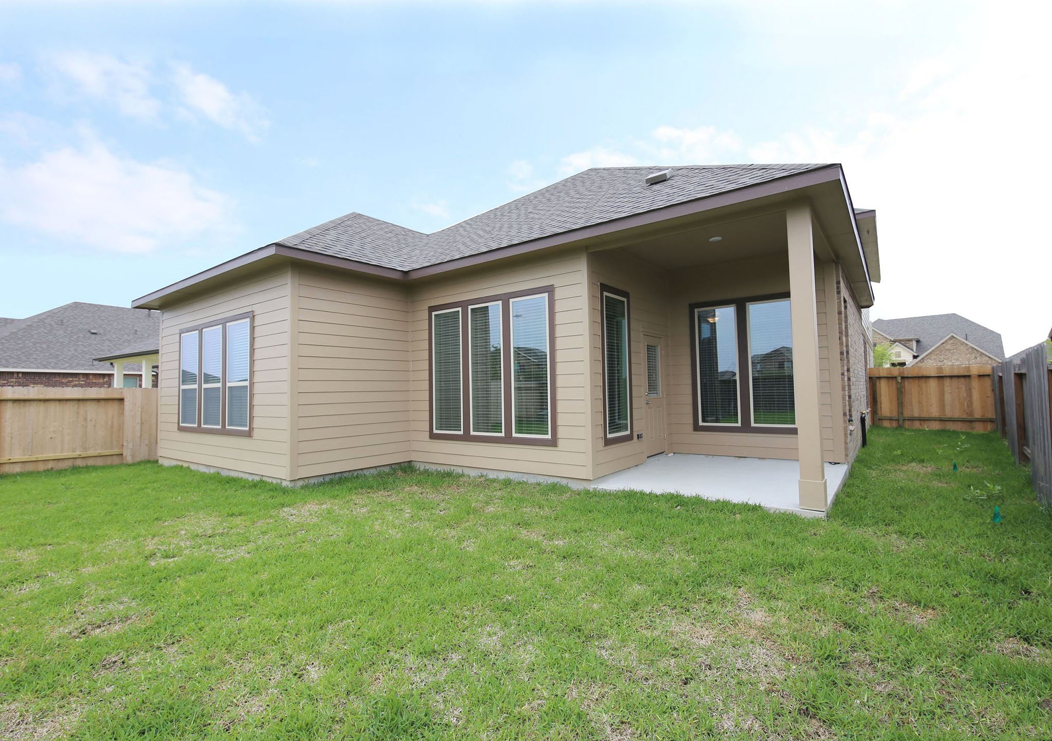 8218 Oxbow Manor Lane Cypress, TX 77433 - Photo 34 of 37 a view of a house with a yard