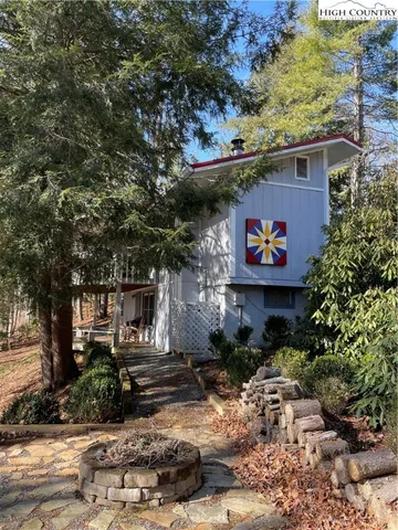 a backyard of a house