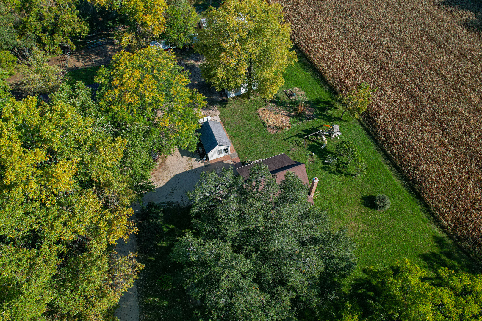 9282 East Hemstock Road Rochelle, IL 61068 - Photo 47 of 68 a view of a garden with a plants