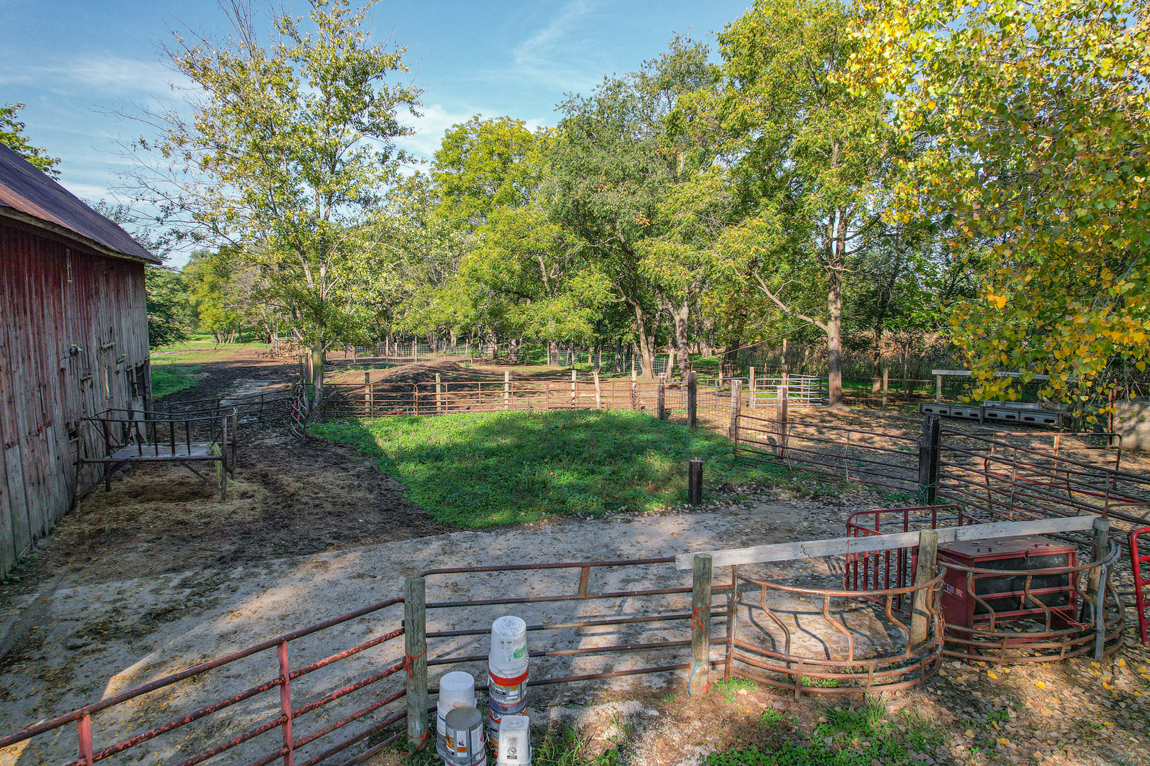 9282 East Hemstock Road Rochelle, IL 61068 - Photo 54 of 68 a backyard of a house with yard and outdoor seating