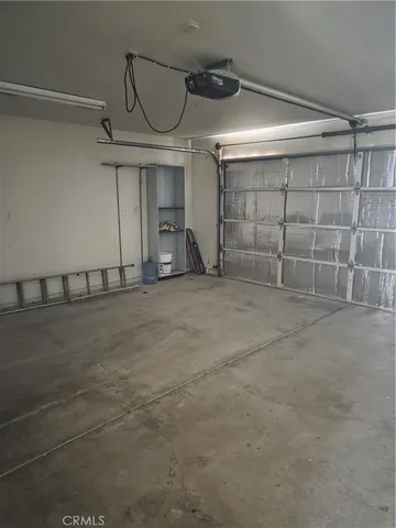 a view of an empty garage