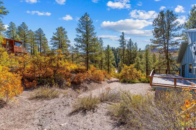 a house view with a outdoor space