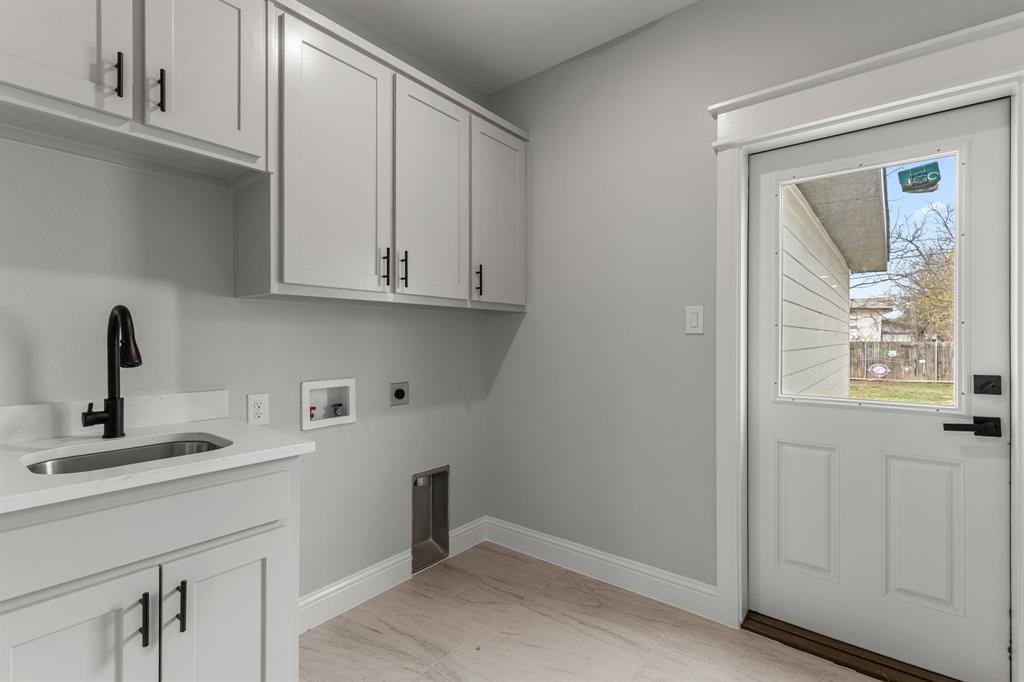 1616 Monroe Street Wichita Falls, TX 76309 - Photo 18 of 21 a close view of a sink and a cabinet in the kitchen