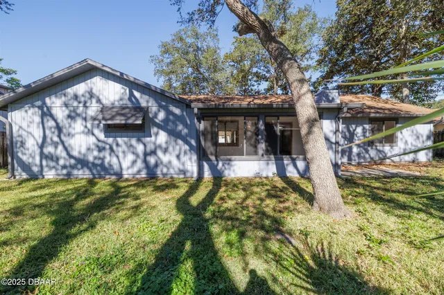 a view of swimming pool with a garden